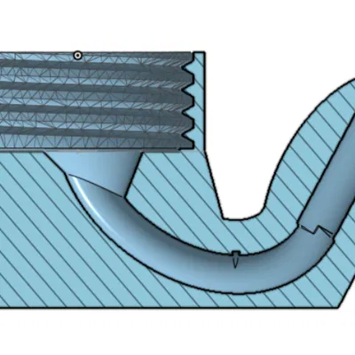 Đầu nasal shower/sinus rinse kèm adapter vặn chai