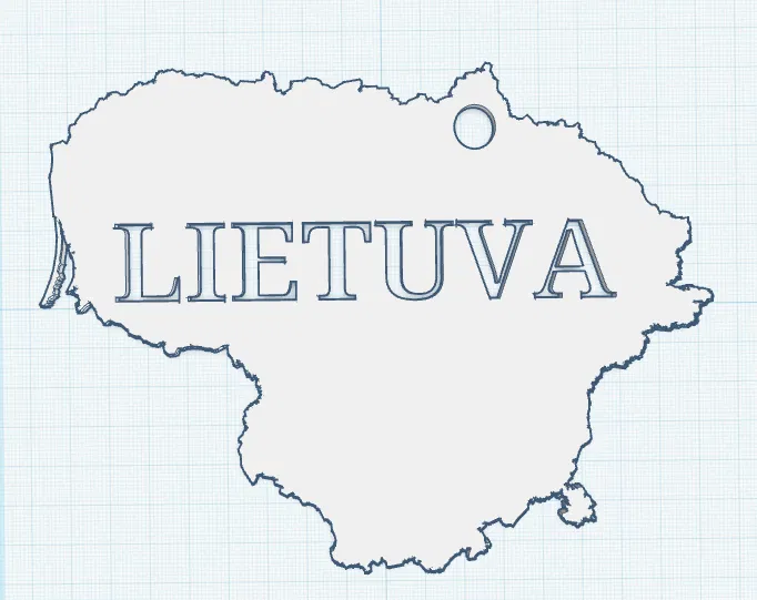 Móc khóa Lithuania - Image 1