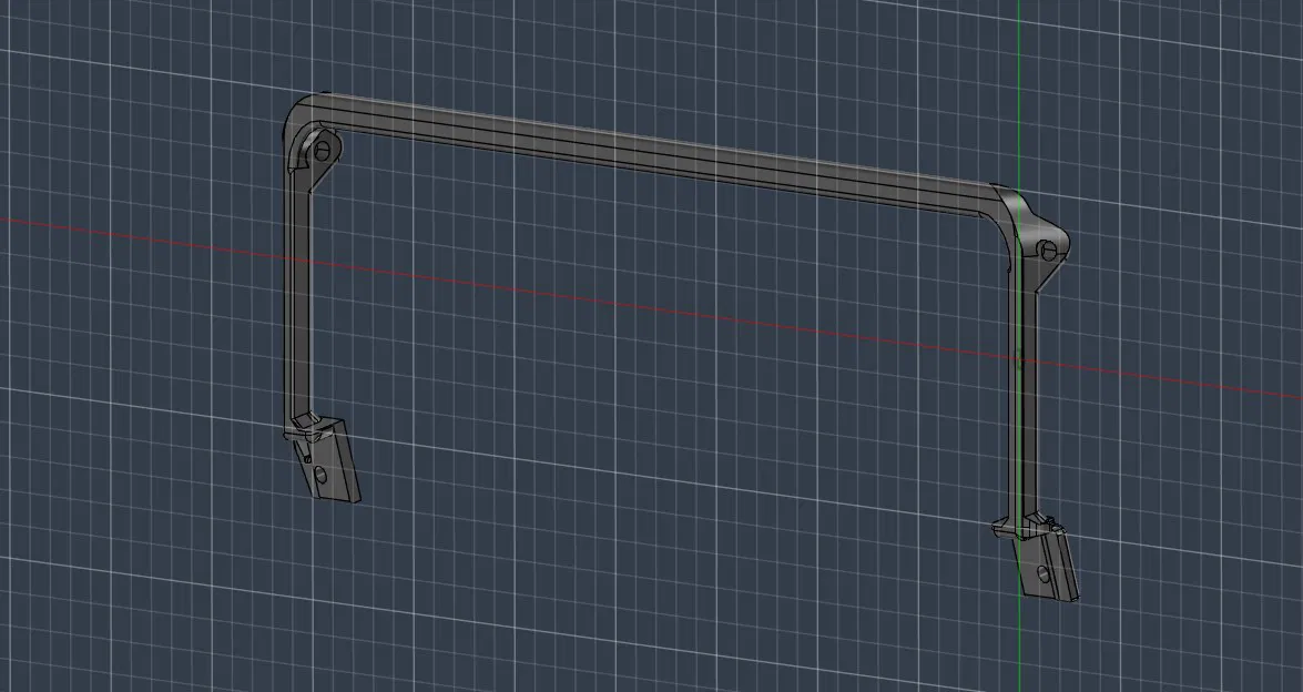 Khung đỡ kính chắn gió Axial SCX10.3 CJ7 (Windshield Frame) - Image 1