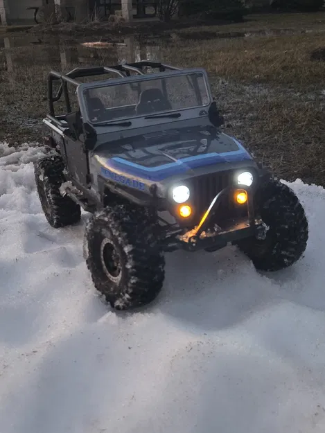 Khung đỡ kính chắn gió Axial SCX10.3 CJ7 (Windshield Frame) - Image 4