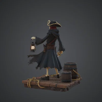 Thuyền Trưởng Hải Tặc Undead Dạng Xương – Buccaneer Bị Nguyền Rủa
