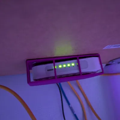 Giá Treo Switch Mạng 5 Cổng Dưới Bàn (Under-Table Network Switch Mount)