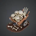 Xe Đẩy Xương Đầy Sọ – Địa Hình Nghĩa Địa Dark Fantasy - Thumbnail 1