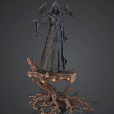 Phù Thủy Quạ Trên Rễ Cây Xoắn – Nữ Pháp Sư Rừng U Tối