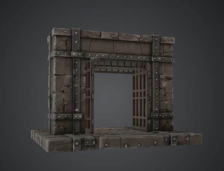 Cổng Hầm Ngục Đá Công Nghiệp – Lối Vào Pháo Đài Modular - Image 3