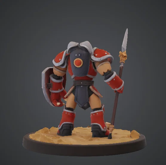 Miniature Chiến Binh Giá Bọc Giáp Nặng Kèm Khiên – Bộ Binh Tinh Nhuệ - Image 2