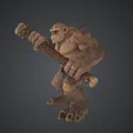 Ogre Brute cầm chùy gỗ – Quái vật fantasy cỡ lớn - Thumbnail 2