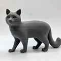 Mèo Đứng Có Thể Sơn (Paintable Standing Cat) - Thumbnail 2