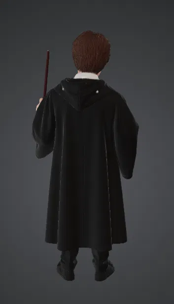 Học Viên Pháp Sư Trẻ cầm Wand & Spellbook – Học Viện Phép Thuật Fantasy - Image 3