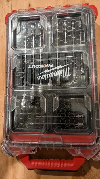 Khay Insert mỏng cho Packout: Gearwrench 10 món Ratcheting Wrench (Inch) - Image 3