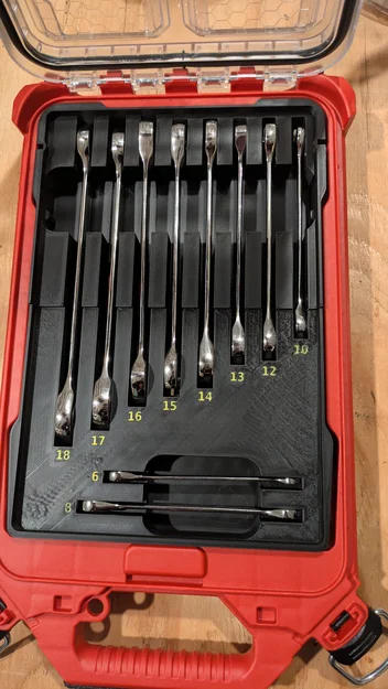 Khay Packout Low-Profile cho bộ Gearwrench 10 món Ratcheting Wrench (Metric) - Image 1