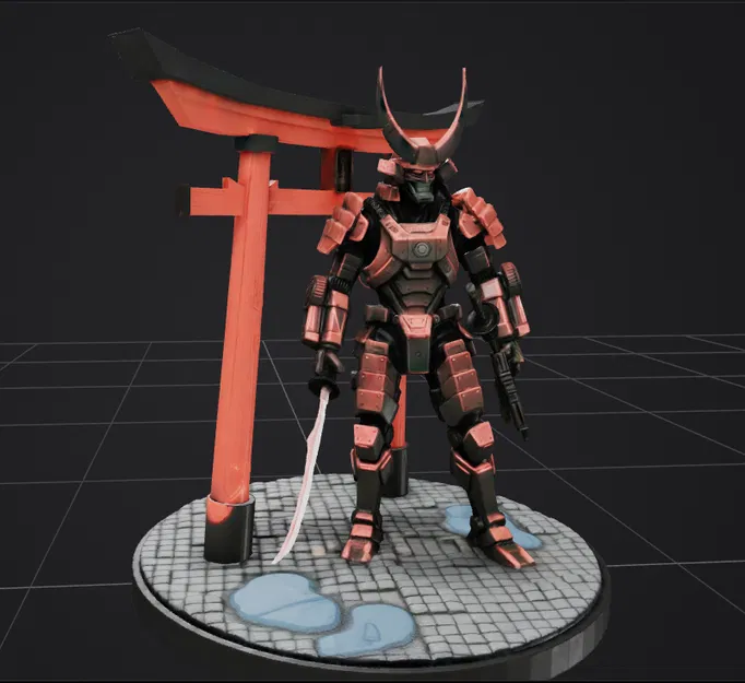 Robot Samurai Màu Đỏ - Image 1