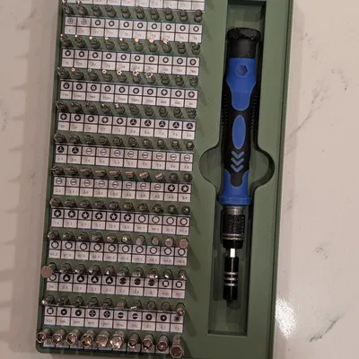 Gridfinity - Khay giữ đầu bits tua vít chính xác (Precision Screwdriver Bit Holder/Organizer)