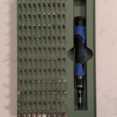 Gridfinity - Khay giữ đầu bits tua vít chính xác (Precision Screwdriver Bit Holder/Organizer)