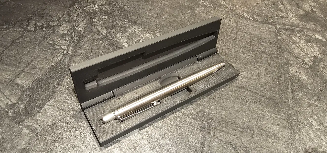 Hộp bút Parker Jotter Print-in-Place nguyên khối, không lắp ráp, nam châm tích hợp - Image 1