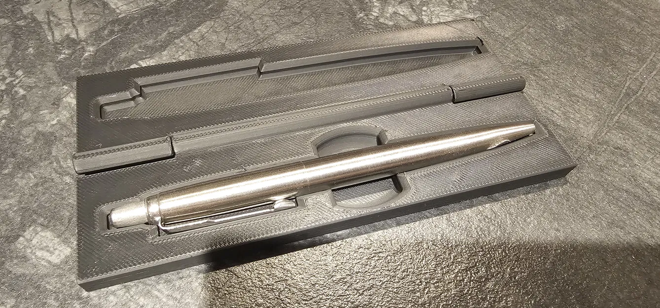 Hộp bút Parker Jotter Print-in-Place nguyên khối, không lắp ráp, nam châm tích hợp - Image 2