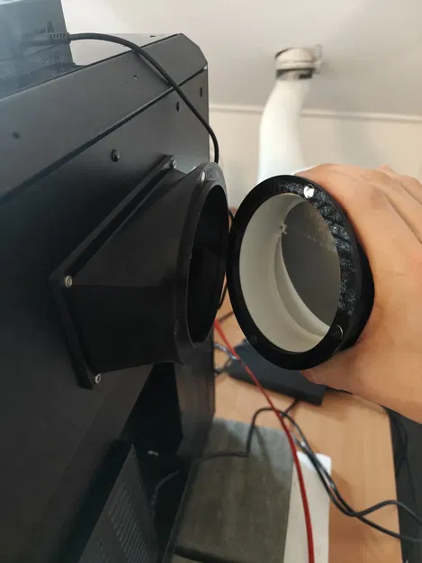 Adapter thoát gió sau Core One (Remix) nam châm 8x2mm, ống 100mm - Image 1