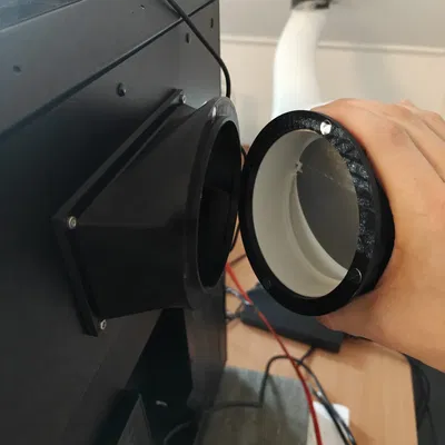 Adapter thoát gió sau Core One (Remix) nam châm 8x2mm, ống 100mm