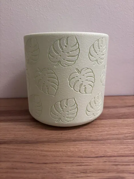 Chậu Planter MONSTERA (12 cm) – thiết kế lá Monstera tối giản - Image 3