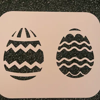 Bộ Mẫu Stencil Lễ Phục Sinh (dùng với mút, cọ hoặc airbrush)