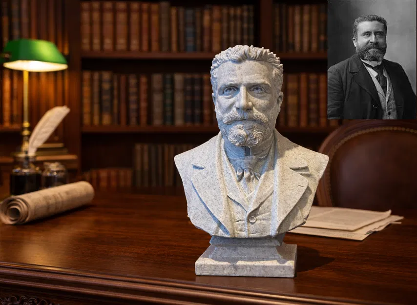 Auguste Marie Joseph Jean Léon Jaurès — Tượng bán thân - Image 1