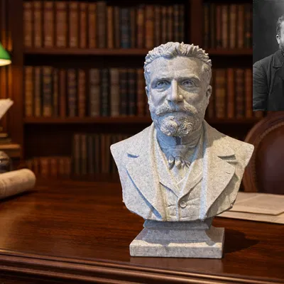 Auguste Marie Joseph Jean Léon Jaurès — Tượng bán thân