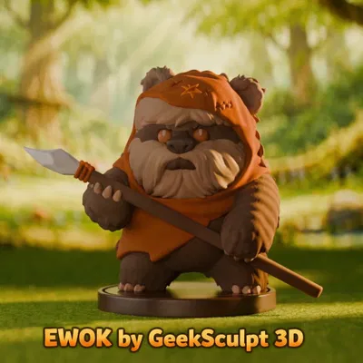 Tượng sưu tầm Ewok lấy cảm hứng Star Wars