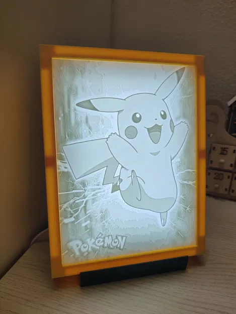 Litofania Pikachu con cornice (Litophane Pikachu kèm khung) - Image 1