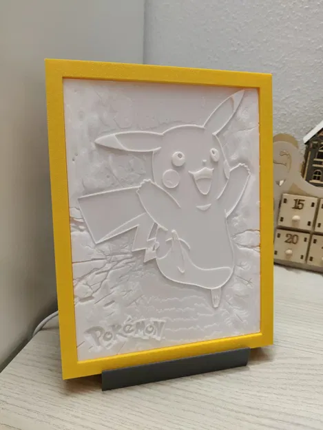 Litofania Pikachu con cornice (Litophane Pikachu kèm khung) - Image 2