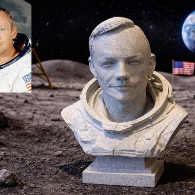 Neil Alden Armstrong — Tượng bán thân