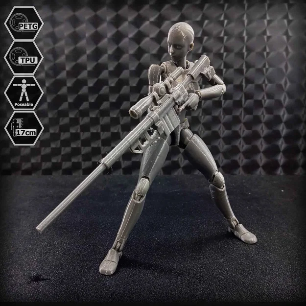 Mô hình E.V.A 02 action figure 1/10 khớp TPU (3D print) - Image 2
