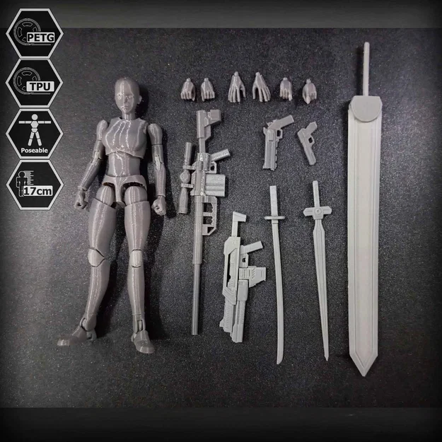 Mô hình E.V.A 02 action figure 1/10 khớp TPU (3D print) - Image 3
