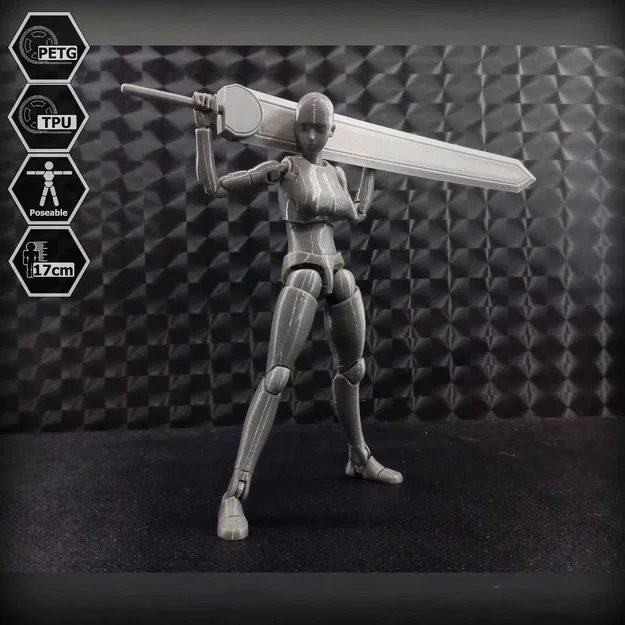 Mô hình E.V.A 02 action figure 1/10 khớp TPU (3D print) - Image 4
