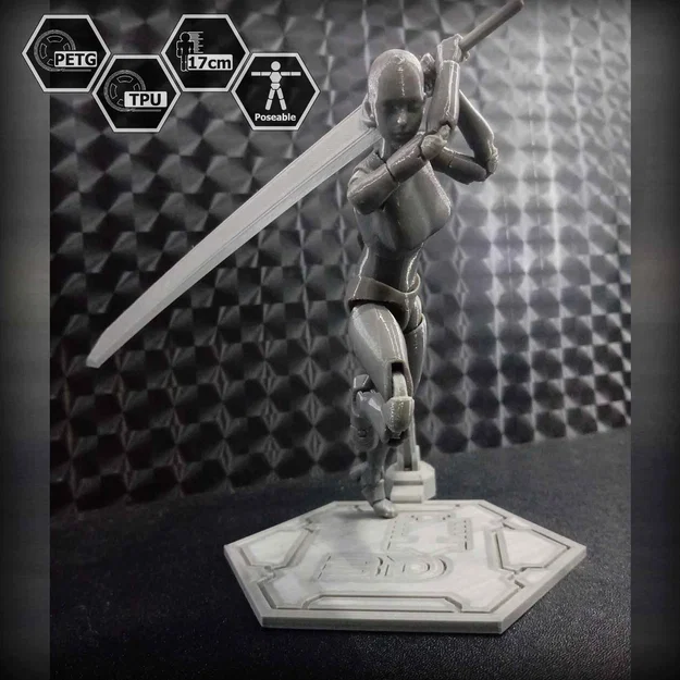 Mô hình E.V.A 02 action figure 1/10 khớp TPU (3D print) - Image 7
