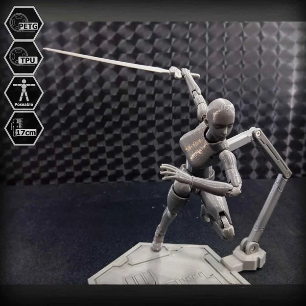 Mô hình E.V.A 02 action figure 1/10 khớp TPU (3D print) - Image 16