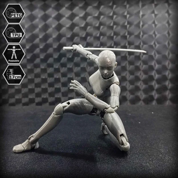 Mô hình E.V.A 02 action figure 1/10 khớp TPU (3D print) - Image 22
