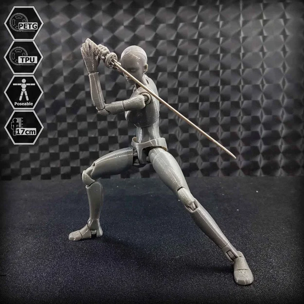 Mô hình E.V.A 02 action figure 1/10 khớp TPU (3D print) - Image 23