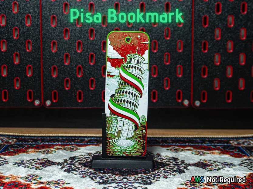 Bookmark Tháp Nghiêng Pisa - Hueforge - Image 1