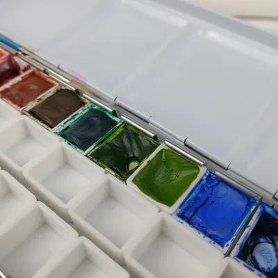 Watercolor Half Pan (Khay màu nước nửa ô)