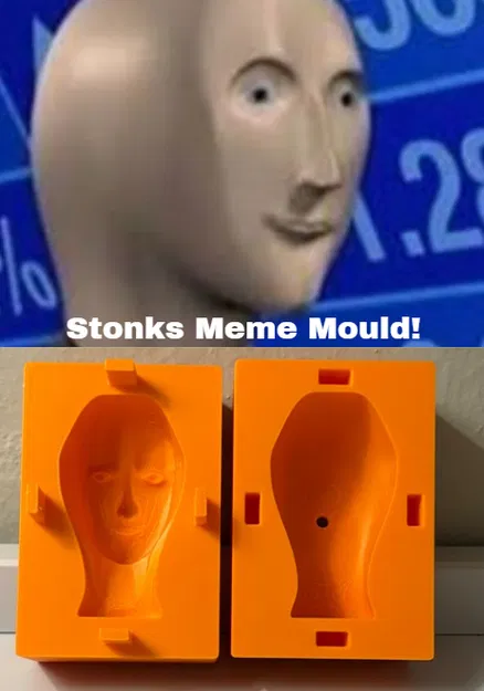 Khuôn silicone meme Stonks - Image 1