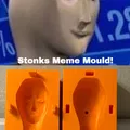 Khuôn silicone meme Stonks - Thumbnail 1