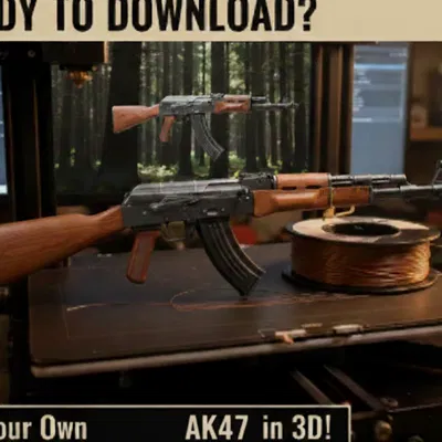 PUBG AKM DETAILED – Mẫu trưng bày AKM liền khối siêu chi tiết