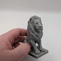 Majestic Sitting Lion – Tượng sư tử ngồi uy nghi in 3D - Thumbnail 1