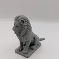 Majestic Sitting Lion – Tượng sư tử ngồi uy nghi in 3D - Thumbnail 4