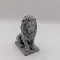 Majestic Sitting Lion – Tượng sư tử ngồi uy nghi in 3D - Thumbnail 5