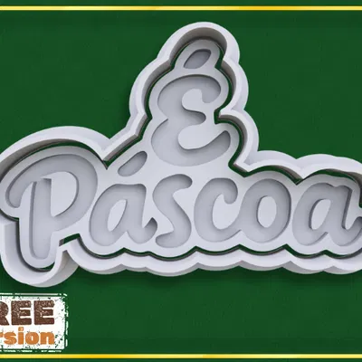 Khuôn Cắt Bánh Quy Chữ Phục Sinh (Easter Phrase Cookie Cutter)