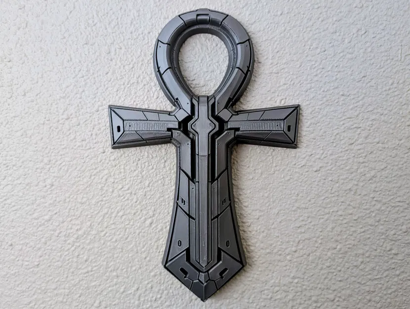 Axiom Ankh — Điêu khắc treo tường phong cách tương lai - Image 1