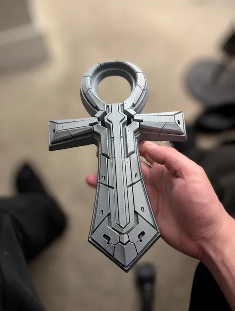 Axiom Ankh — Điêu khắc treo tường phong cách tương lai - Image 2