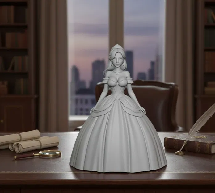 Cô gái xinh đẹp trong váy dạ hội phồng - Image 1