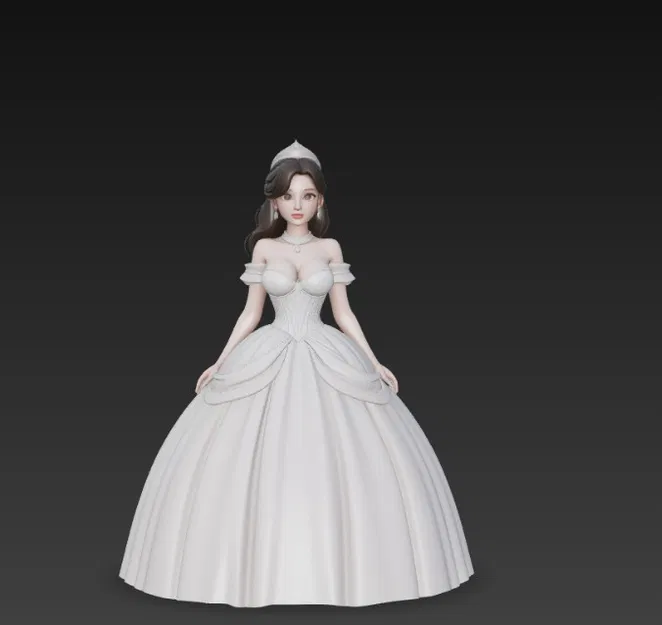 Cô gái xinh đẹp trong váy dạ hội phồng - Image 3